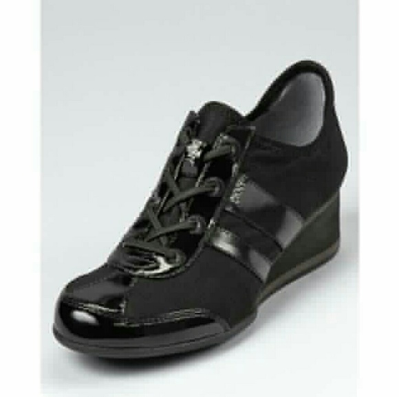 dkny wedge sneakers on sale